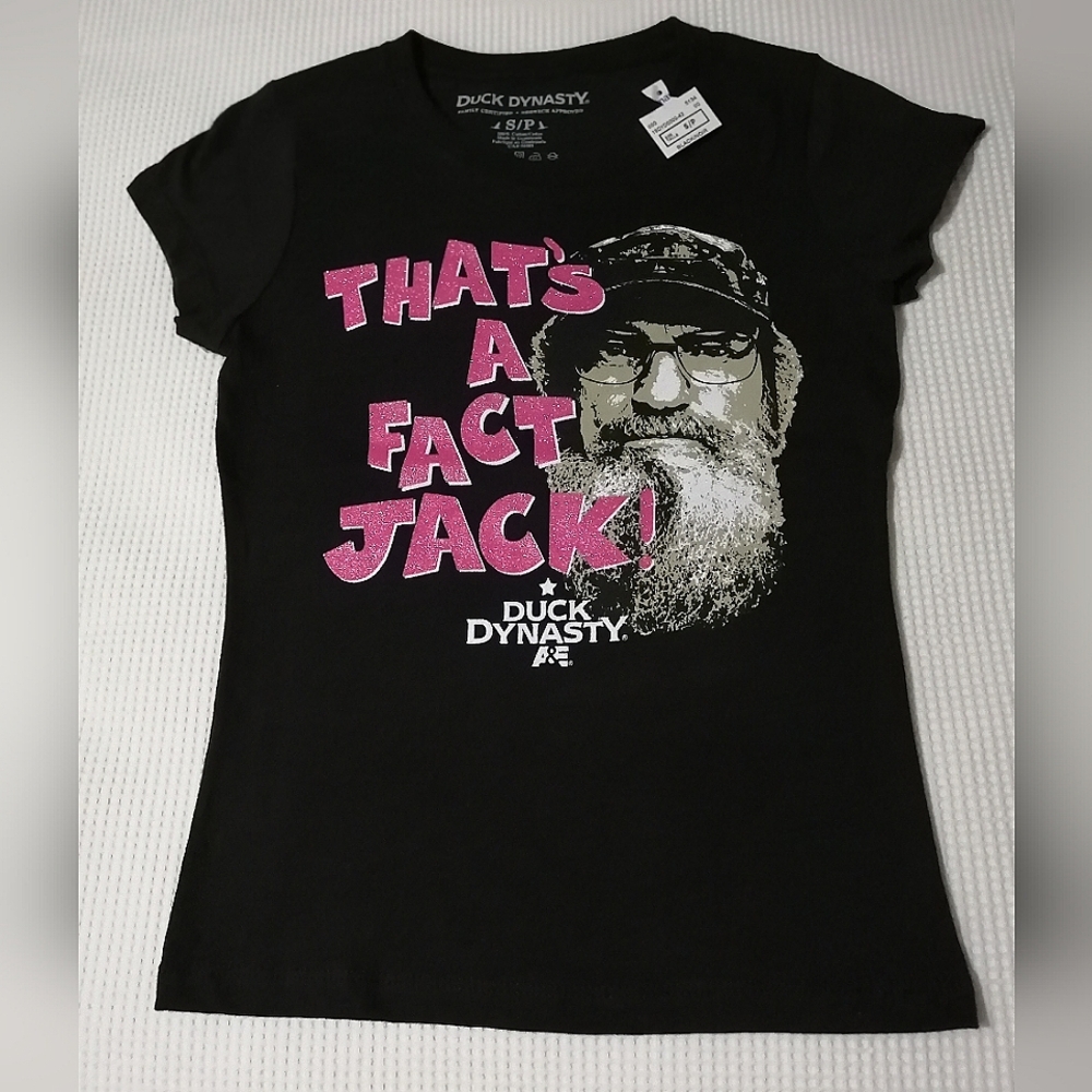 🔥SALE🔥Duck Dynasty Si "That's A Fact Jack" 2017 Girl's T-shirt NWT Size S,L,XL